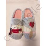 CHAUSSONS Femme Mules Doudou Chat