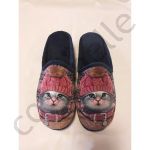 CHAUSSONS Femme Mules Chat 