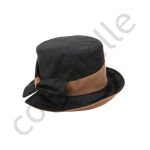 ACCESSOIRES Chapeaux Chapeau de pluie huilé bicolore Noir/Beige