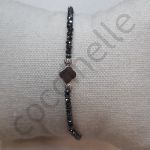 VIKANA Bracelet Femme Bracelet élastique Verre 