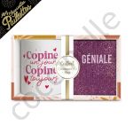 SUD TRADING Mug et Coffret Coffret Mug Chaussettes GENIALE