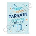CARTERIE Jeux  Puzzle Surprise Je Voudrais Un Super Parrain