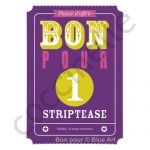 CARTERIE Cartes Postales et carnets Bon Pour 1 Striptease